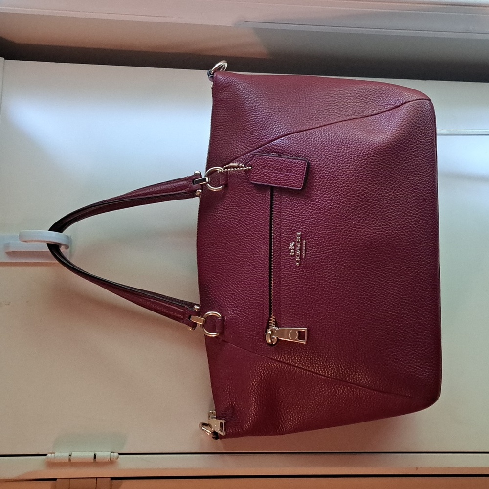 NEW Coach  Prairie Burgundy Satchel and Crossbody Excellent Condition - Picture 14 of 14
